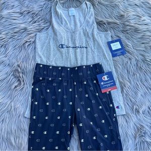 Champion Pajama Set 2 piece Tank Top Bottoms